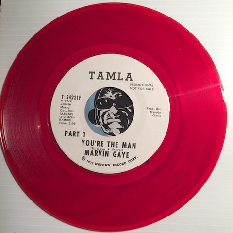 Marvin Gaye - You're The Man pt.1 b/w pt.2 - Tamla #54221 - Colored Vinyl - Funk - Motown