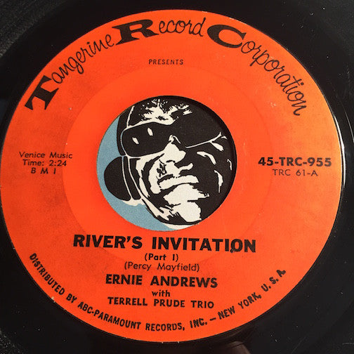 Ernie Andrews - River's Invitation pt.1 b/w pt.2 - Tangerine (TRC) #955 - R&B Mod