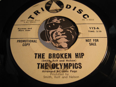 Olympics - The Broken Hip b/w So Goodbye - Tri Disc #112 - Northern Soul