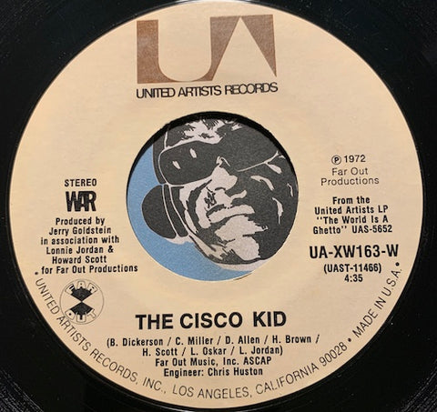War - The Cisco Kid b/w Beetles In The Bog - United Artists #163 - Funk