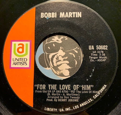 Bobbi Martin - For The Love Of Him b/w I Think Of You - United Artists #50602 - Northern Soul