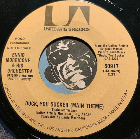 Ennio Morricone - Duck You Sucker (Main Theme) b/w same - United Artists #50917 - Jazz