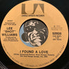 Lee Shot Williams - I Found A Love b/w same - United Artists #50926 - R&B Soul