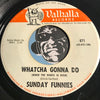 Sunday Funnies - Whatcha Gonna Do b/w A Pindaric Ode - Valhalla #671 - Garage Rock - Psych Rock