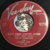 El Dorados - Now That You've Gone b/w Rock n Roll's For Me - Vee Jay #180 - Doowop