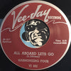 Harmonizing Four - All Aboard Lets Go b/w Waiting For Me - Vee Jay #882 - Gospel Soul