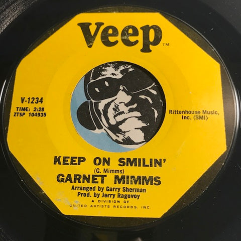 Garnet Mimms - Keep On Smilin b/w My Baby - Veep #1234 - Northern Soul