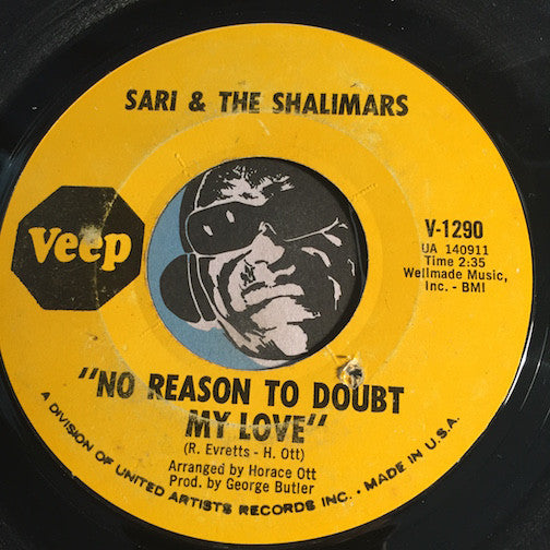 Sari & Shalimars - No Reason To Doubt My Love b/w Too Anxious - Veep #1290 - Northern Soul - R&B Soul