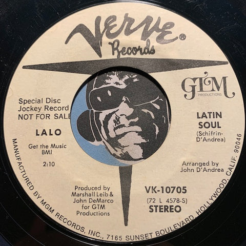 Lalo - Latin Soul b/w same - Verve #10705 - Latin Jazz - Jazz Funk