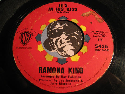 Ramona King - It's In His Kiss b/w It Couldn't Happen To A Nicer Guy - WB #5416 - Girl Group