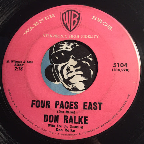 Don Ralke - Four Paces East b/w Teen Beat - Warner Bros #5104 - Rock n Roll
