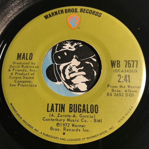 Malo - Latin Bugaloo b/w Midnight Thoughts - Warner Bros #7677 - Chicano Soul