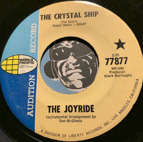 The Joyride - The Crystal Ship b/w Coming Soon - World Pacific #77877 - Psych Rock