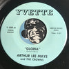 Arthur Lee Maye & Crowns - This Is The Night For Love b/w Gloria - Yvette #300 - Doowop Reissues