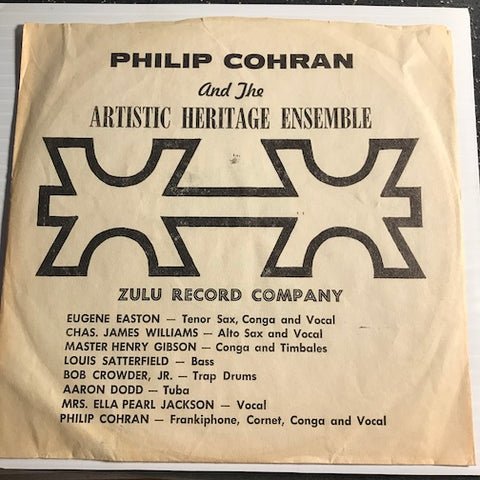 Philip Cohran & Artistic Heritage Ensemble - Loud Mouth b/w Talkin Drum - Frankiphone Blues - Zulu #0002 - Jazz Funk