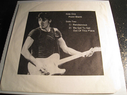 Bruce Springsteen - Point Blank b/w Rendezvous - We Got To Get Out Of This Place - no label EP  No # - blue vinyl - Rock n Roll